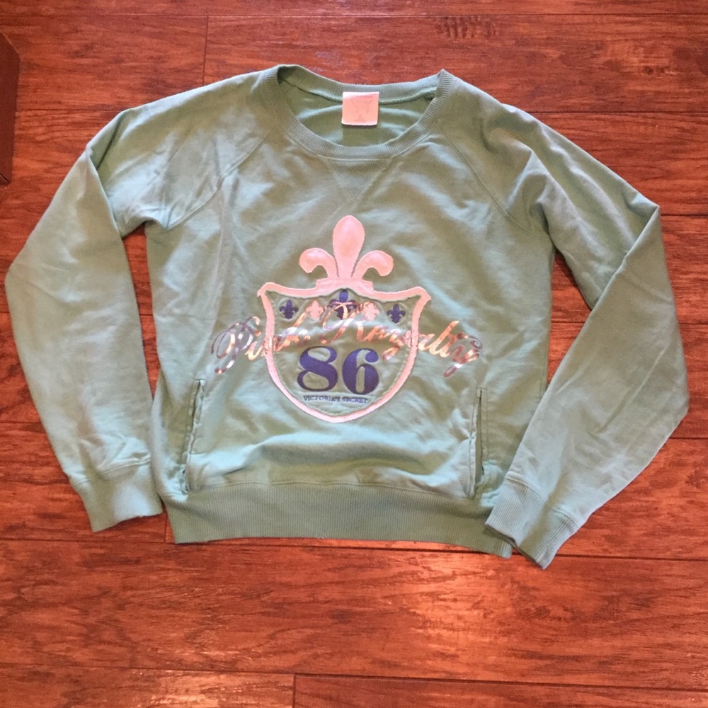 Victoria’s Secret Pink Royalty Mint Green Shirt